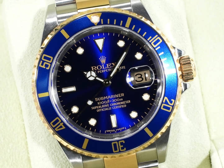 Rolex Submariner Date Ref. 16613 Stainless Steel/Yellow Gold Blue Dial