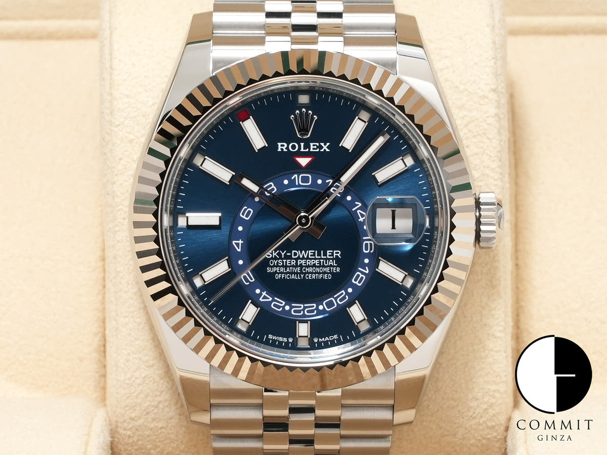 ロレックス スカイドゥエラー Ref.336934 ステンレススチール/ホワイトゴールド ブルー文字盤 ジュビリーブレスレット