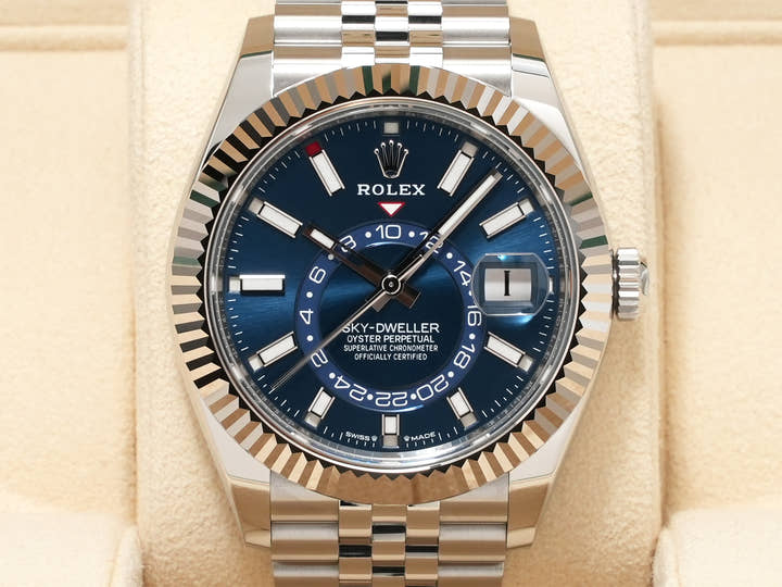 ロレックス スカイドゥエラー Ref.336934 ステンレススチール/ホワイトゴールド ブルー文字盤 ジュビリーブレスレット