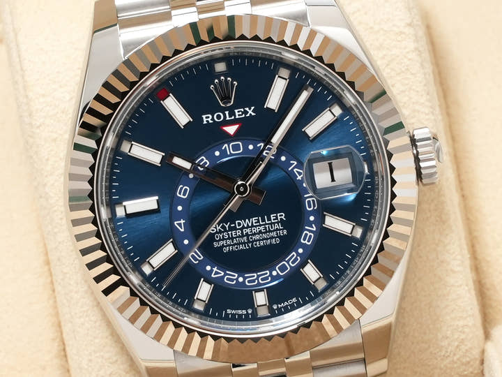 ロレックス スカイドゥエラー Ref.336934 ステンレススチール/ホワイトゴールド ブルー文字盤 ジュビリーブレスレット