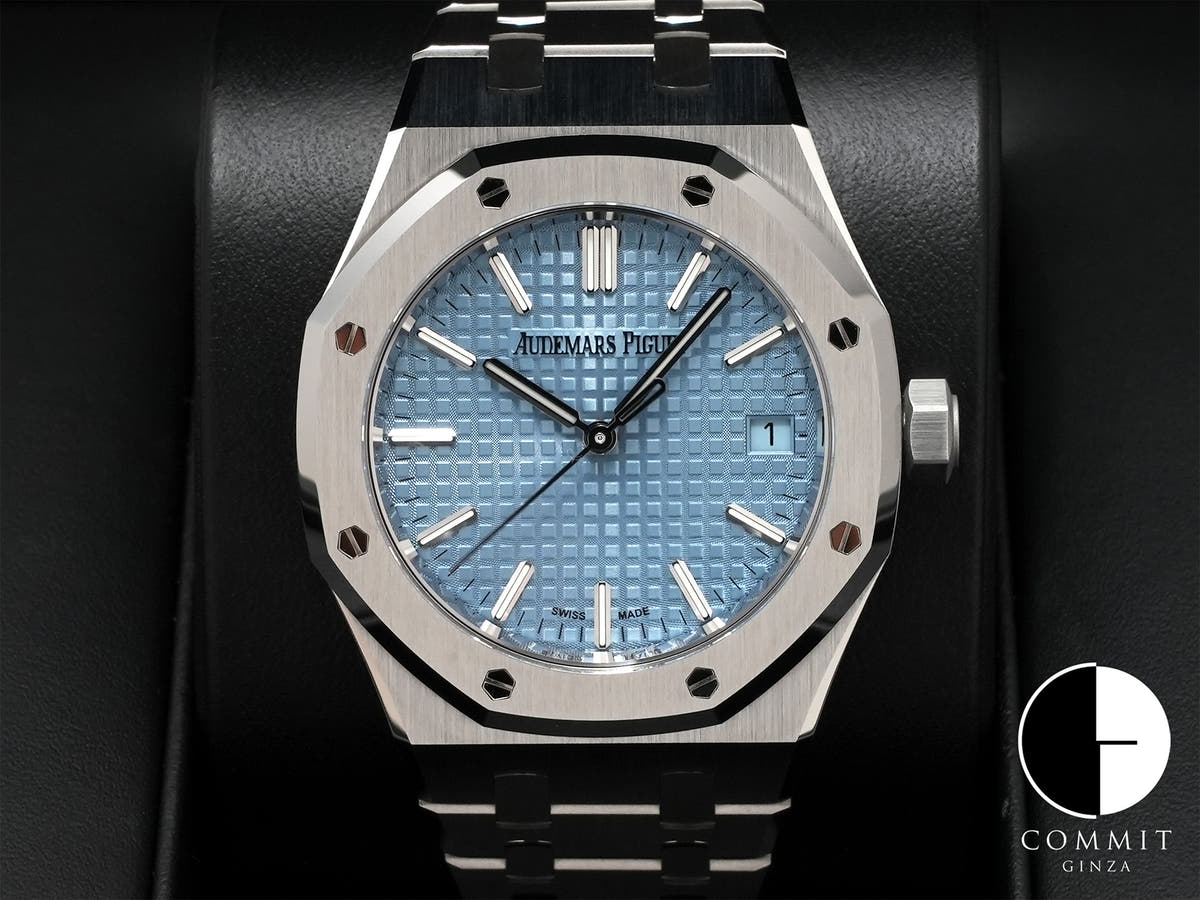 Audemars Piguet Royal Oak Ref. 15550ST.OO.1356ST.08 Stainless Steel Light Blue Dial