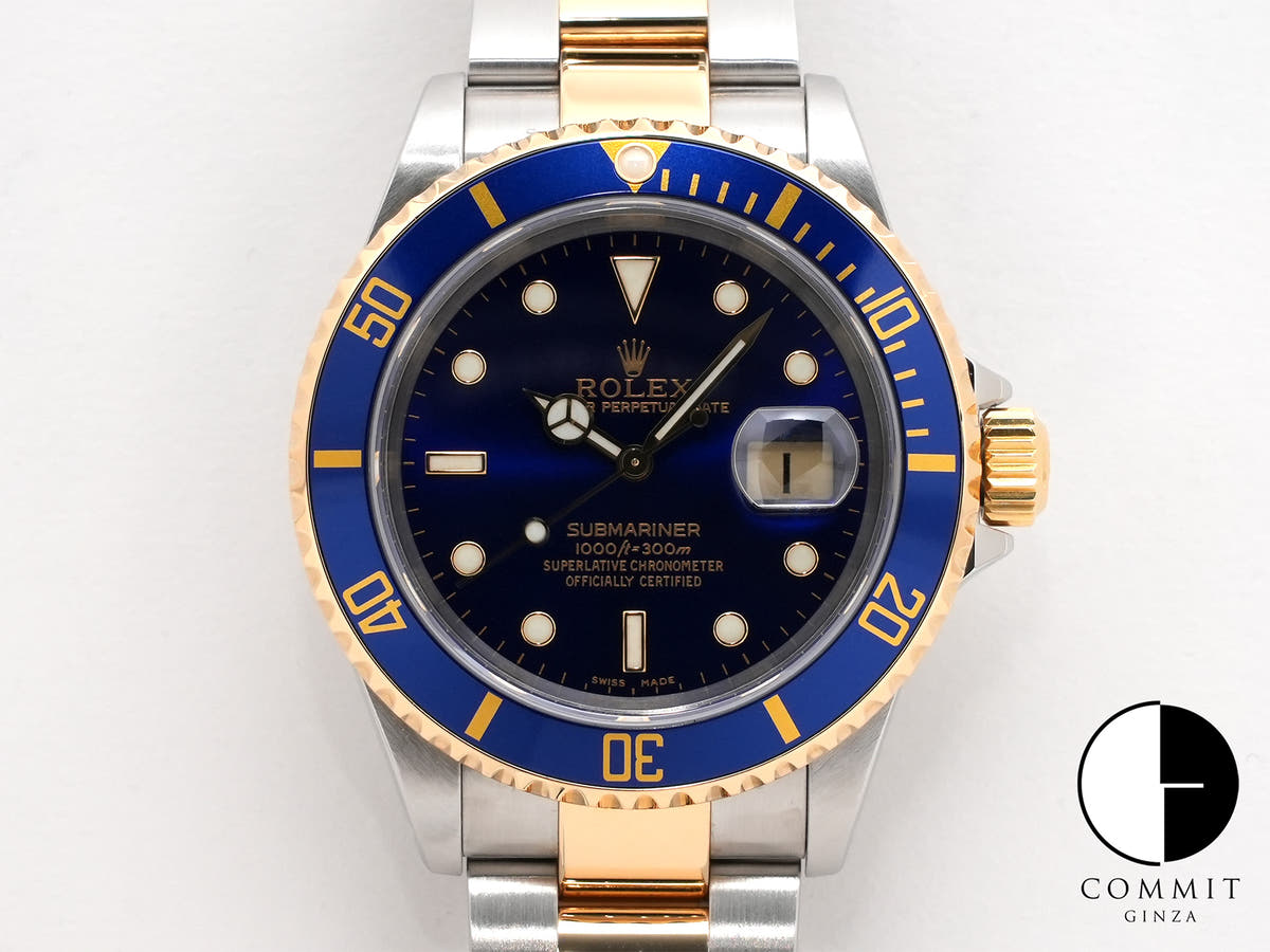 Rolex Submariner Date Ref. 16613 Stainless Steel/Yellow Gold Blue Dial