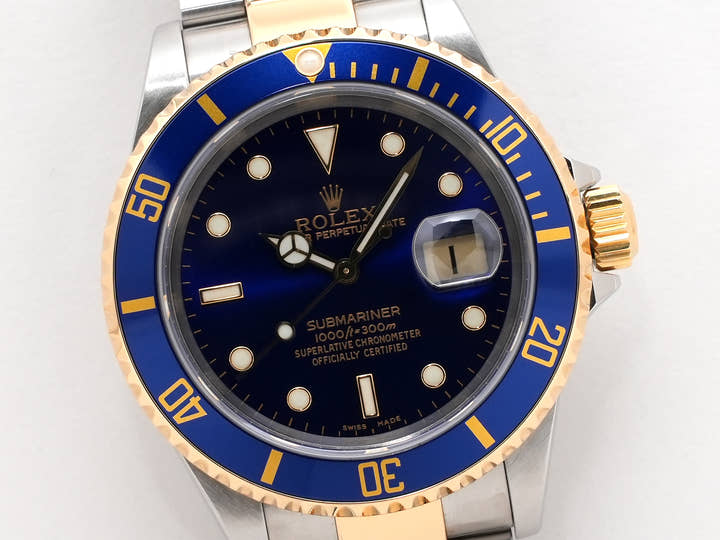 Rolex Submariner Date Ref. 16613 Stainless Steel/Yellow Gold Blue Dial