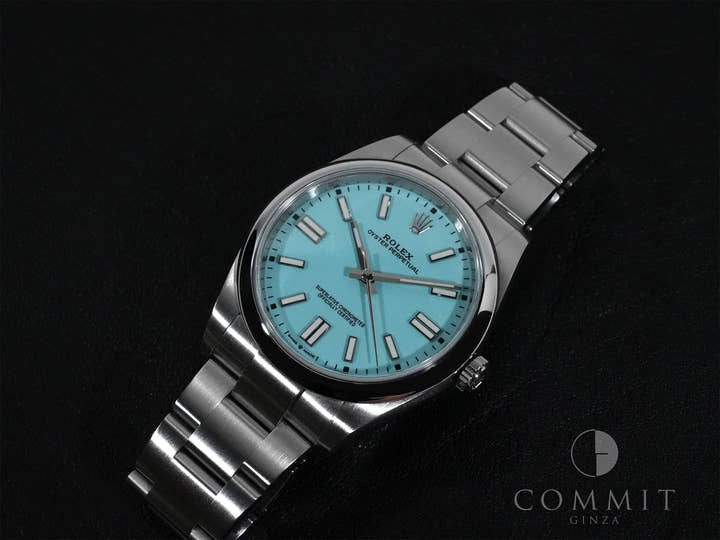 Rolex Oyster Perpetual 41 Ref. 124300 Stainless Steel Turquoise Dial