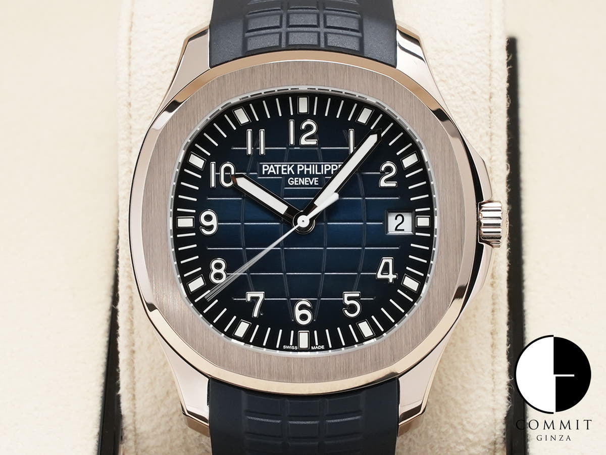 パテックフィリップ アクアノート Ref.5168G-001 ホワイトゴールド ミッドナイトブルー文字盤