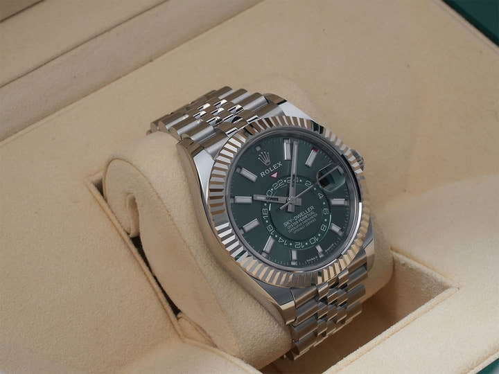 ロレックス スカイドゥエラー Ref.336934 ステンレススチール/ホワイトゴールド ミントグリーン文字盤 ジュビリーブレスレット