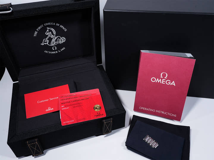 オメガ スピードマスター ファースト オメガ イン スペース Ref.310.30.40.50.06.001 ブルーグレー文字盤 未使用 cogfx3be