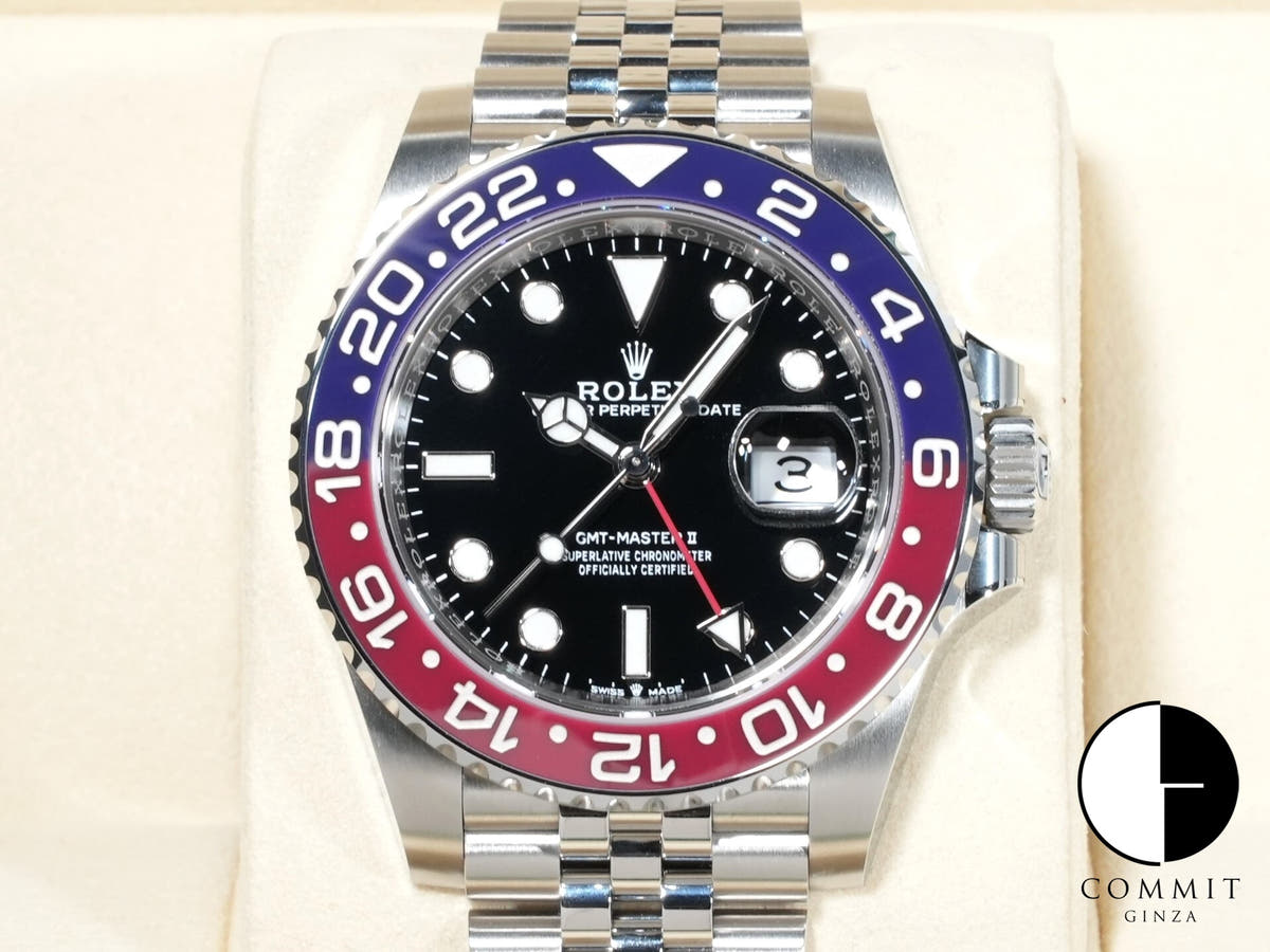 Rolex GMT-Master II Ref. 126710BLRO Stainless Steel Black Dial Jubilee Bracelet