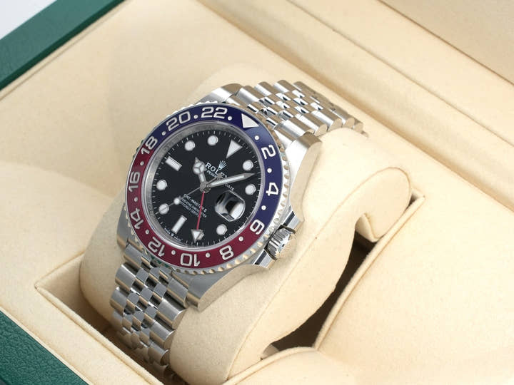 Rolex GMT-Master II Ref. 126710BLRO Stainless Steel Black Dial Jubilee Bracelet