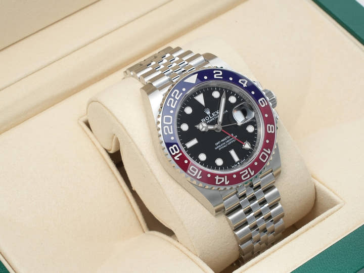 Rolex GMT-Master II Ref. 126710BLRO Stainless Steel Black Dial Jubilee Bracelet