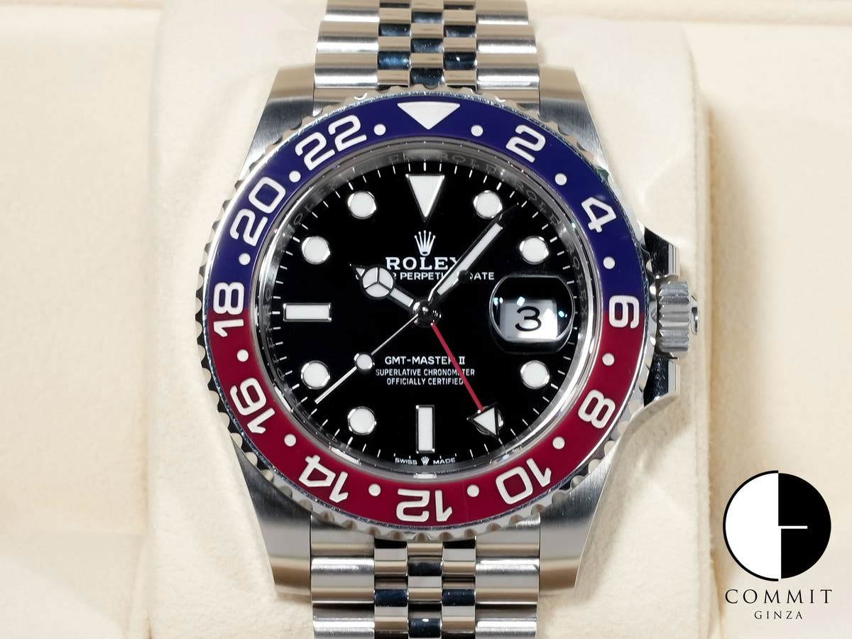 Rolex GMT-Master II Ref. 126710BLRO Stainless Steel Black Dial Jubilee Bracelet