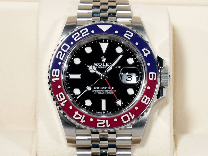 Rolex GMT-Master II Ref. 126710BLRO Stainless Steel Black Dial Jubilee Bracelet