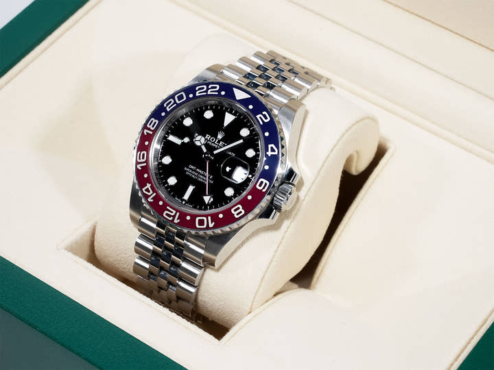 Rolex GMT-Master II Ref. 126710BLRO Stainless Steel Black Dial Jubilee Bracelet