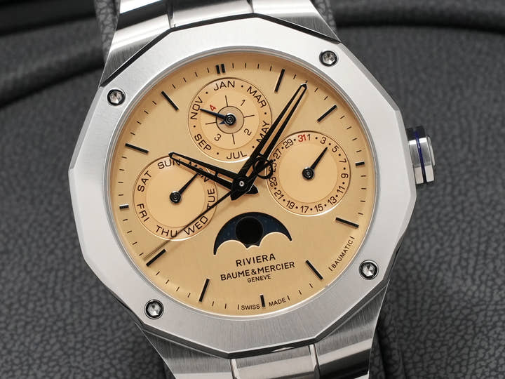 Baume & Mercier Riviera 10742 Ref.M0A10742 Gold Dial Unused nqzc4ypb