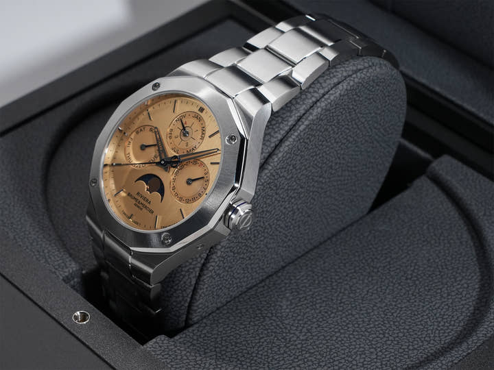 Baume & Mercier Riviera 10742 Ref.M0A10742 Gold Dial Unused nqzc4ypb