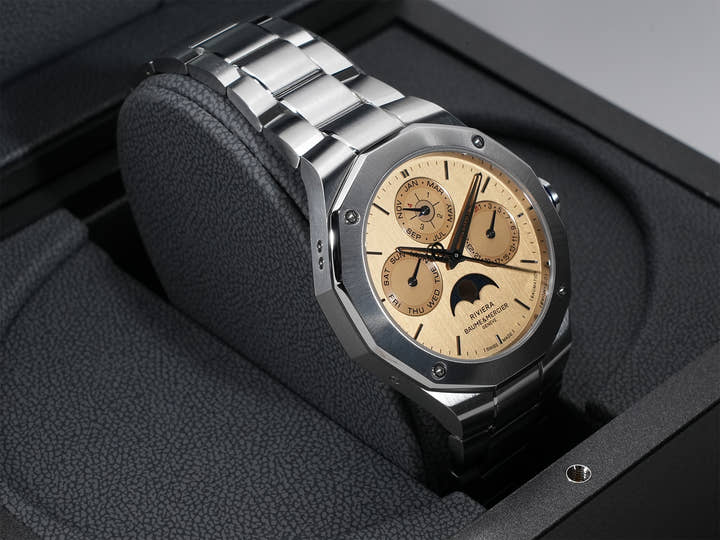 Baume & Mercier Riviera 10742 Ref.M0A10742 Gold Dial Unused nqzc4ypb