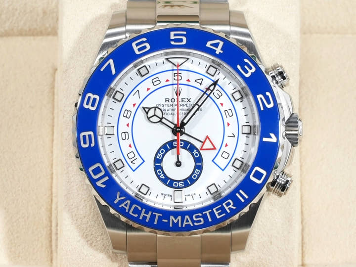 ロレックス ヨットマスターII Ref.116680 ステンレススチール ホワイト文字盤