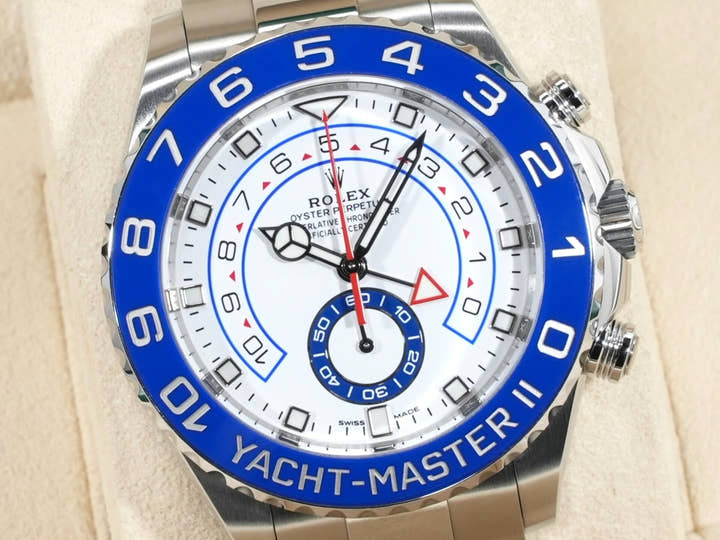 ロレックス ヨットマスターII Ref.116680 ステンレススチール ホワイト文字盤