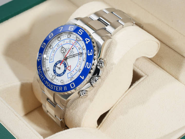 ロレックス ヨットマスターII Ref.116680 ステンレススチール ホワイト文字盤