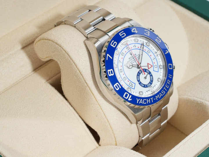 ロレックス ヨットマスターII Ref.116680 ステンレススチール ホワイト文字盤