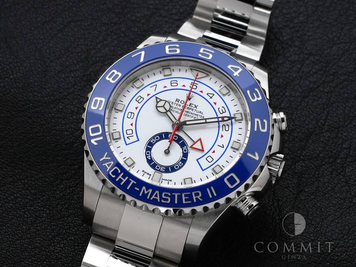 ロレックス ヨットマスターII Ref.116680 ステンレススチール ホワイト文字盤