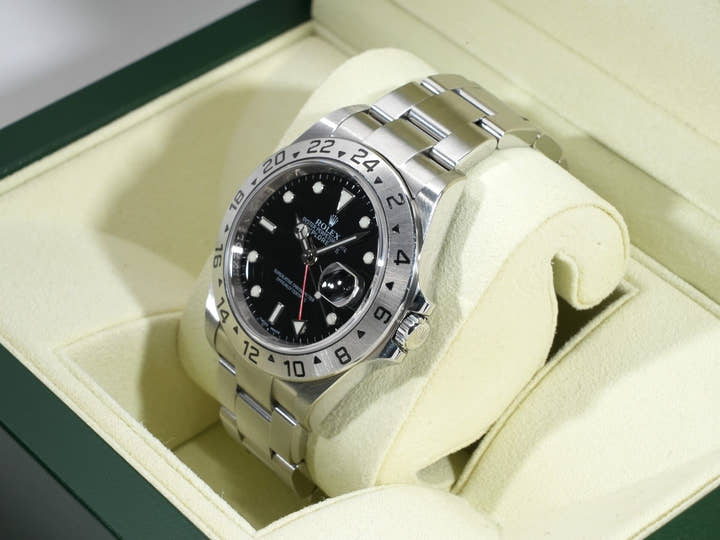 Rolex Explorer II Ref. 16570 Stainless Steel Black Dial