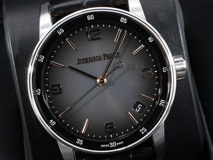 オーデマピゲ CODE 11.59 バイ オーデマ ピゲ Ref.15210CR.OO.A002CR.01 ホワイトゴールド/ピンクゴールド グレーラッカー文字盤