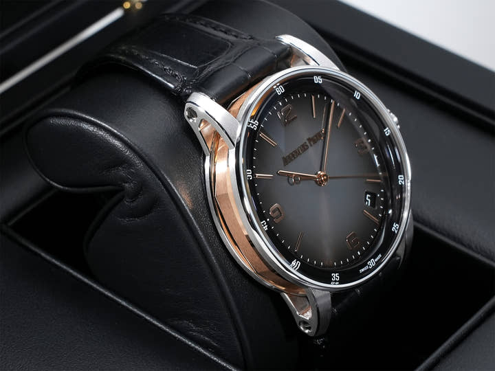 オーデマピゲ CODE 11.59 バイ オーデマ ピゲ Ref.15210CR.OO.A002CR.01 ホワイトゴールド/ピンクゴールド グレーラッカー文字盤