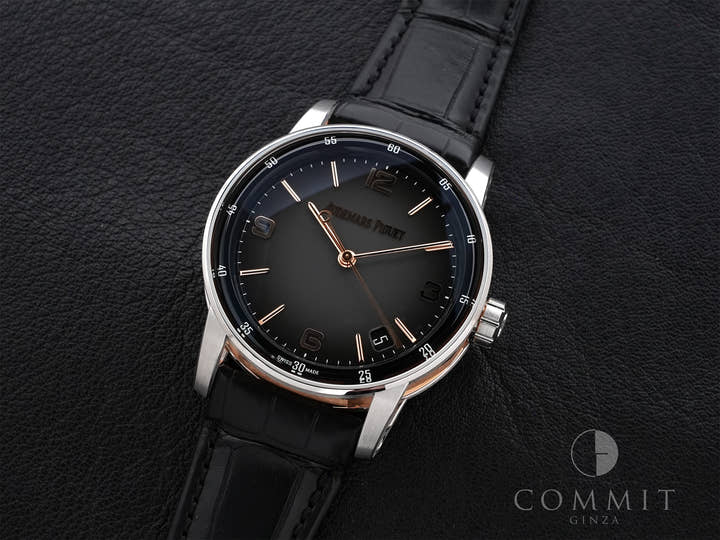 オーデマピゲ CODE 11.59 バイ オーデマ ピゲ Ref.15210CR.OO.A002CR.01 ホワイトゴールド/ピンクゴールド グレーラッカー文字盤