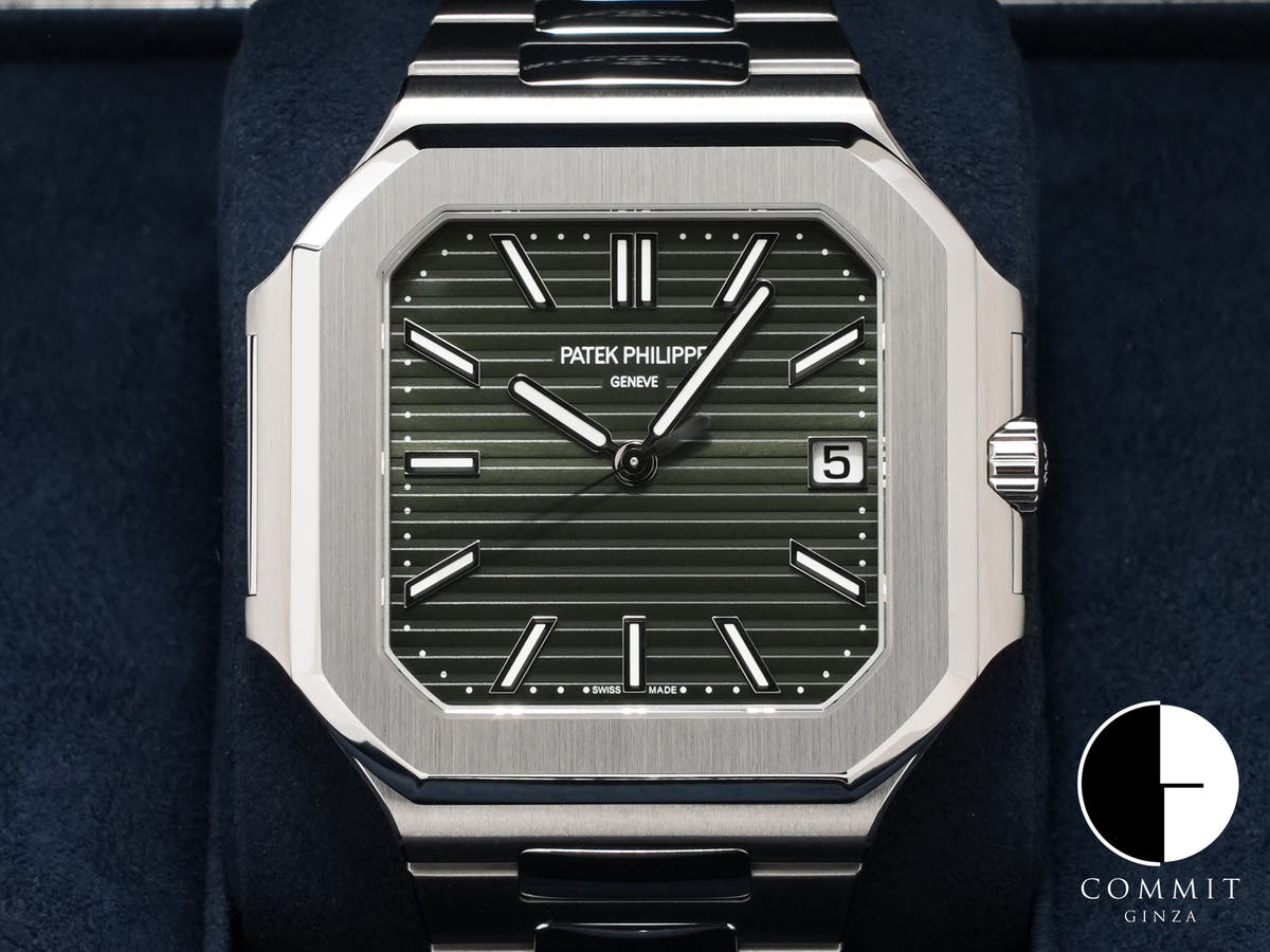 パテックフィリップ キュビタス Ref.5821/1A-001 ステンレススチール グリーン文字盤