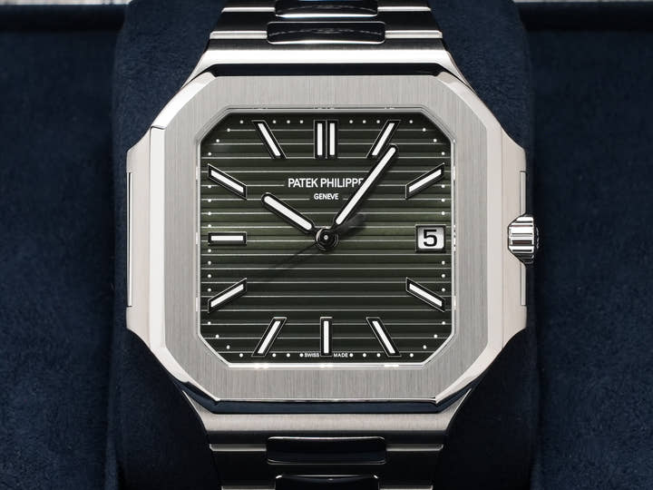 パテックフィリップ キュビタス Ref.5821/1A-001 ステンレススチール グリーン文字盤