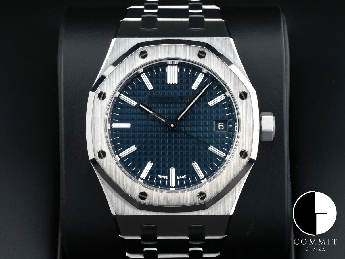 オーデマピゲ ロイヤルオーク 50周年記念 Ref.15550ST.OO.1356ST.02 ステンレススチール ブルー文字盤