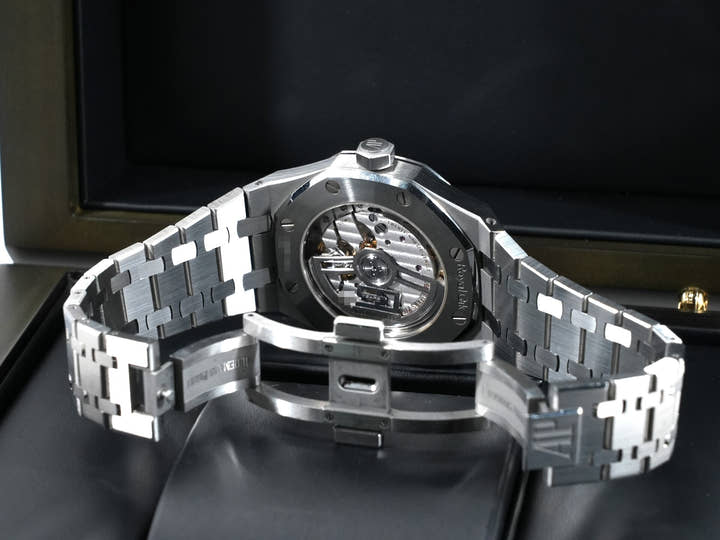 オーデマピゲ ロイヤルオーク 50周年記念 Ref.15550ST.OO.1356ST.02 ステンレススチール ブルー文字盤