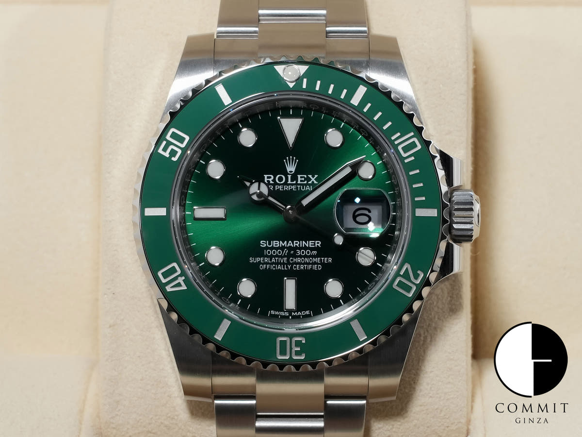 ロレックス サブマリーナー デイト Ref.116610LV ステンレススチール グリーン文字盤