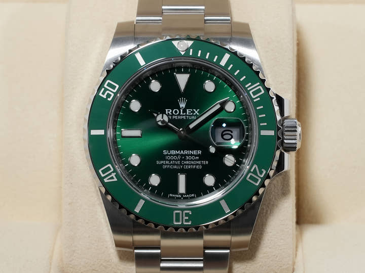 ロレックス サブマリーナー デイト Ref.116610LV ステンレススチール グリーン文字盤