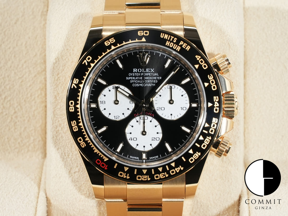 ロレックス デイトナ Ref.126528LN イエローゴールド ブライトブラック文字盤