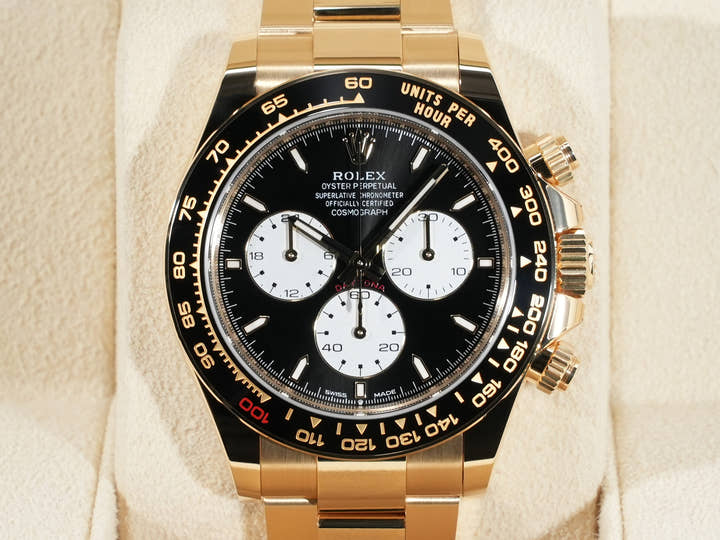 ロレックス デイトナ Ref.126528LN イエローゴールド ブライトブラック文字盤