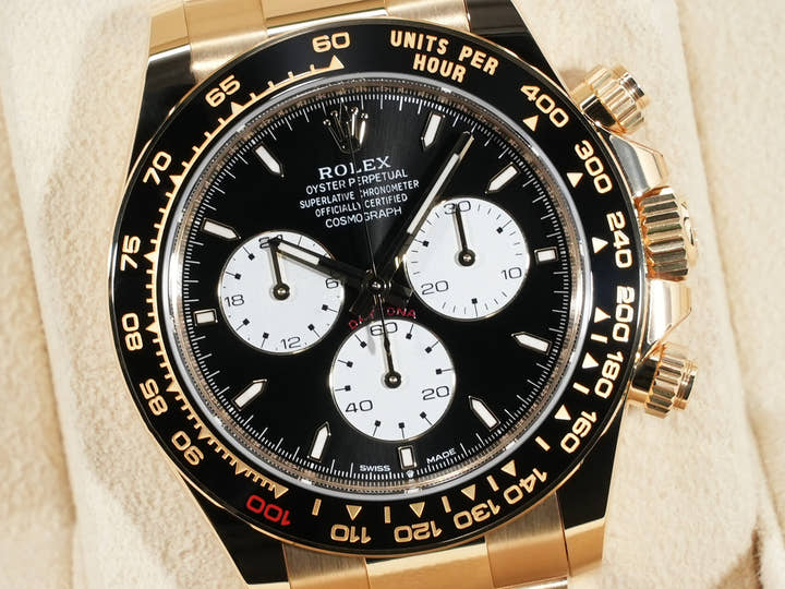 ロレックス デイトナ Ref.126528LN イエローゴールド ブライトブラック文字盤