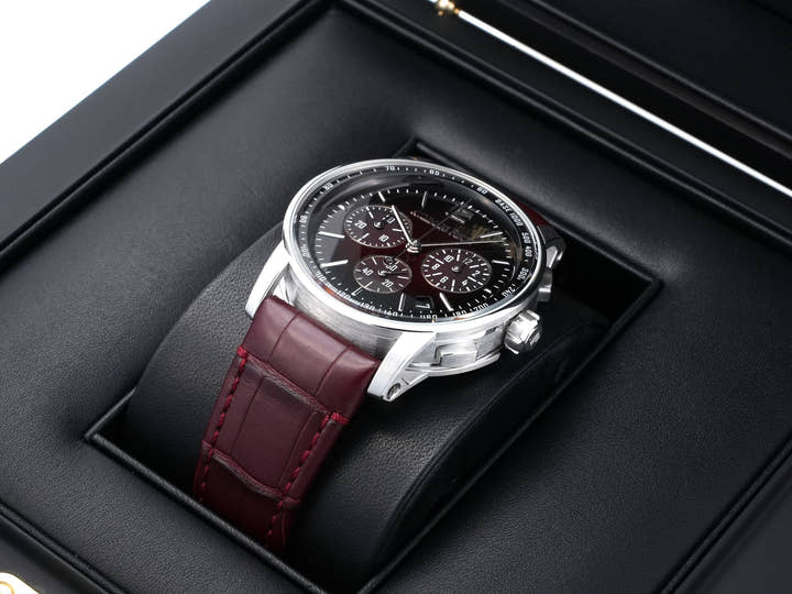 Audemard Piguet CODE 11.59 by Audemard Piguet Chronograph Ref. 26393BC.OO.A068CR.01 White Gold Burgundy Dial