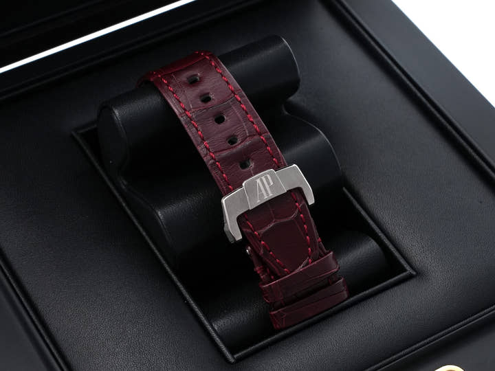 Audemard Piguet CODE 11.59 by Audemard Piguet Chronograph Ref. 26393BC.OO.A068CR.01 White Gold Burgundy Dial