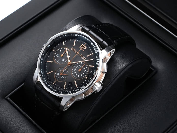 オーデマピゲ CODE 11.59 バイ オーデマ ピゲ クロノグラフ Ref.26393CR.OO.A002CR.01 ピンクゴールド/ホワイトゴールド スモークグレーラッカー文字盤