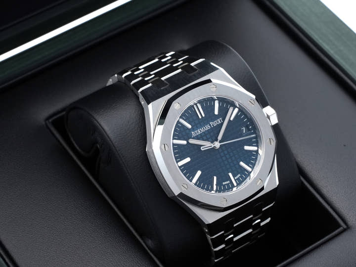 オーデマピゲ ロイヤルオーク Ref.15550ST.OO.1356ST.06 ステンレススチール ナイトブルー文字盤