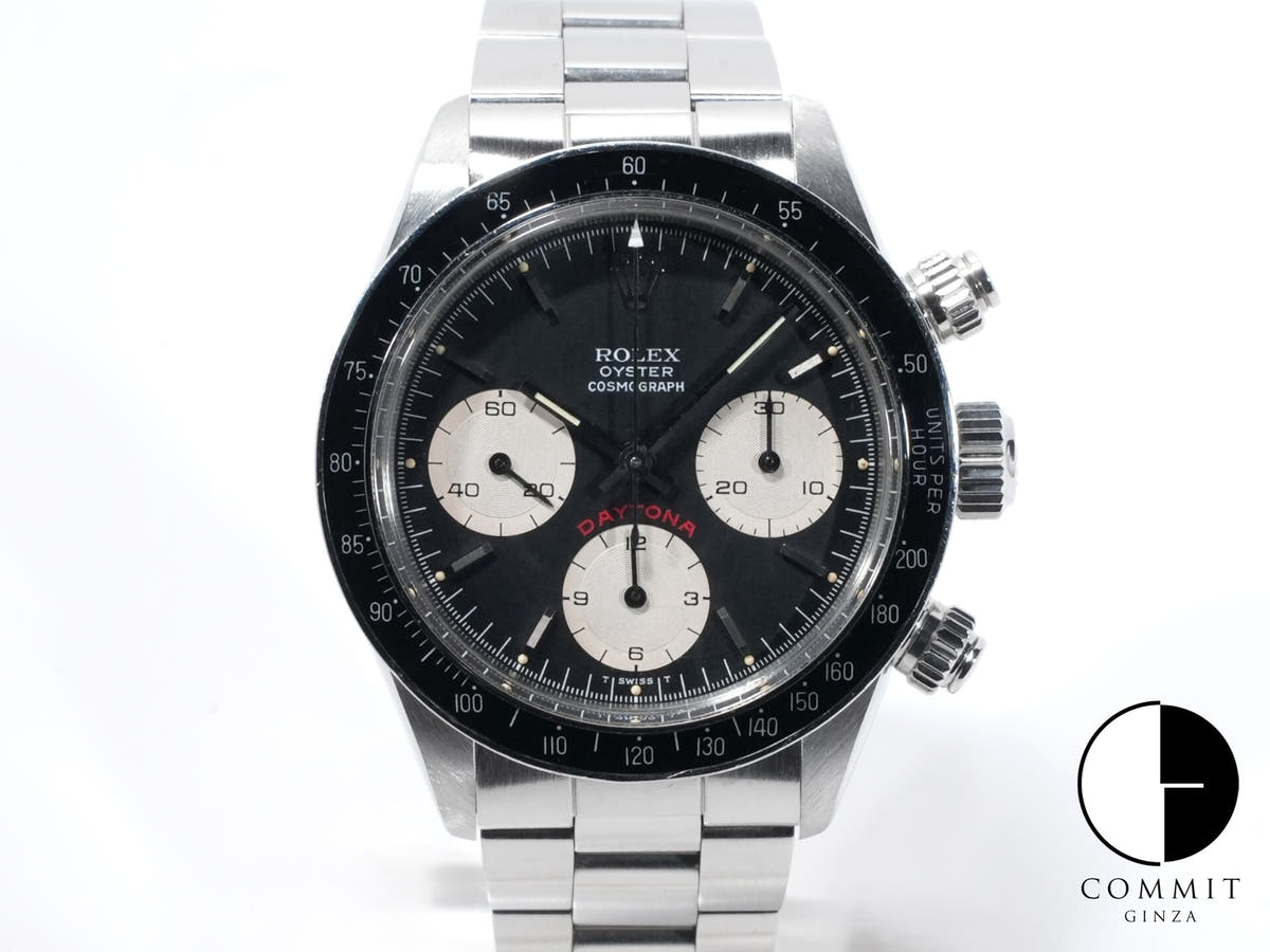 ロレックス デイトナ Ref.6263 ステンレススチール ブラック文字盤
