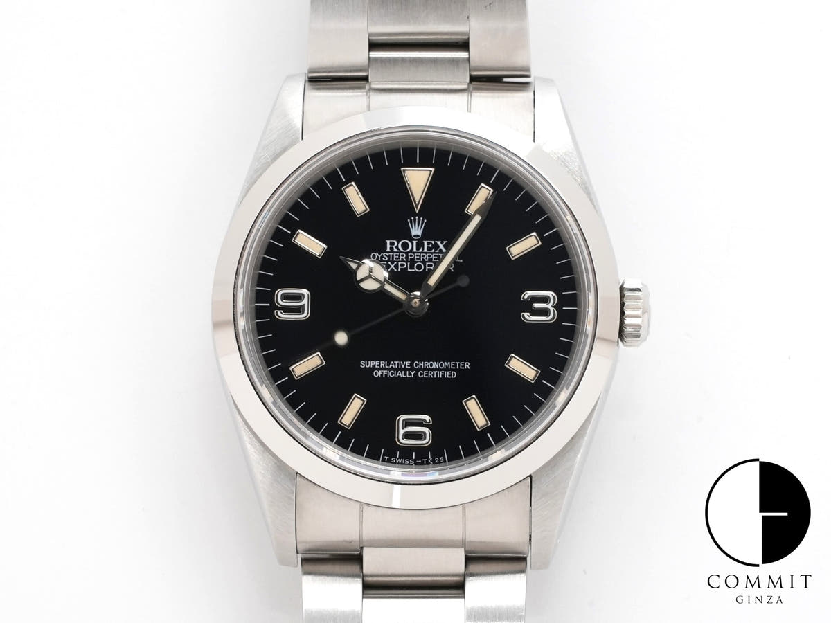 ロレックス エクスプローラーI Ref.14270 ステンレススチール ブラック文字盤