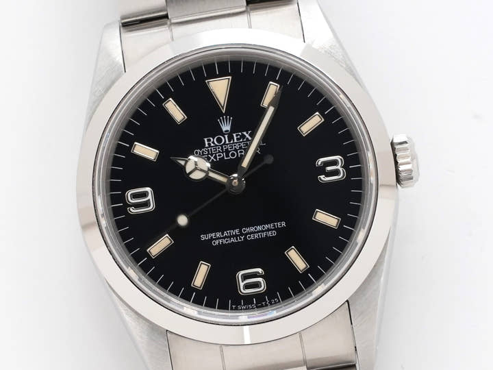 ロレックス エクスプローラーI Ref.14270 ステンレススチール ブラック文字盤