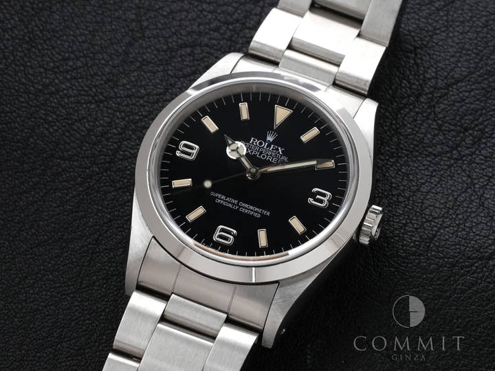 ロレックス エクスプローラーI Ref.14270 ステンレススチール ブラック文字盤