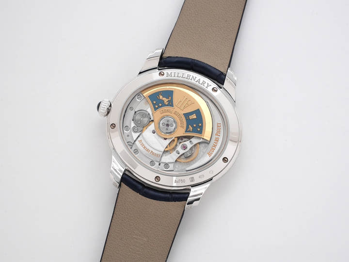 オーデマピゲ ミレネリー フロステッドゴールド フィロソフィーク Ref.77266BC.GG.A326CR.01 ホワイトゴールド ブルー文字盤