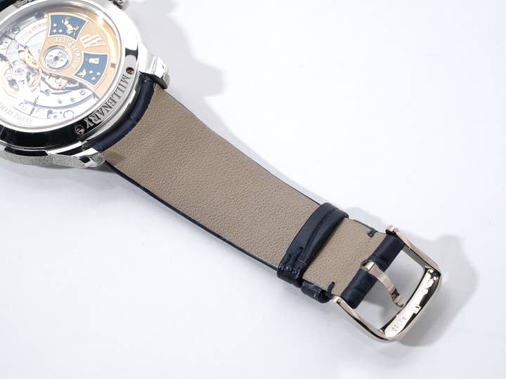 オーデマピゲ ミレネリー フロステッドゴールド フィロソフィーク Ref.77266BC.GG.A326CR.01 ホワイトゴールド ブルー文字盤