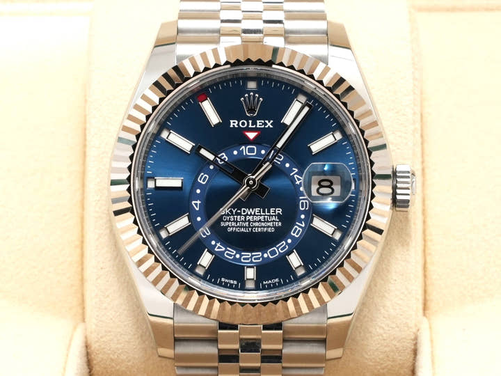 ロレックス スカイドゥエラー Ref.326934 ステンレススチール/ホワイトゴールド ブルー文字盤 ジュビリーブレスレット
