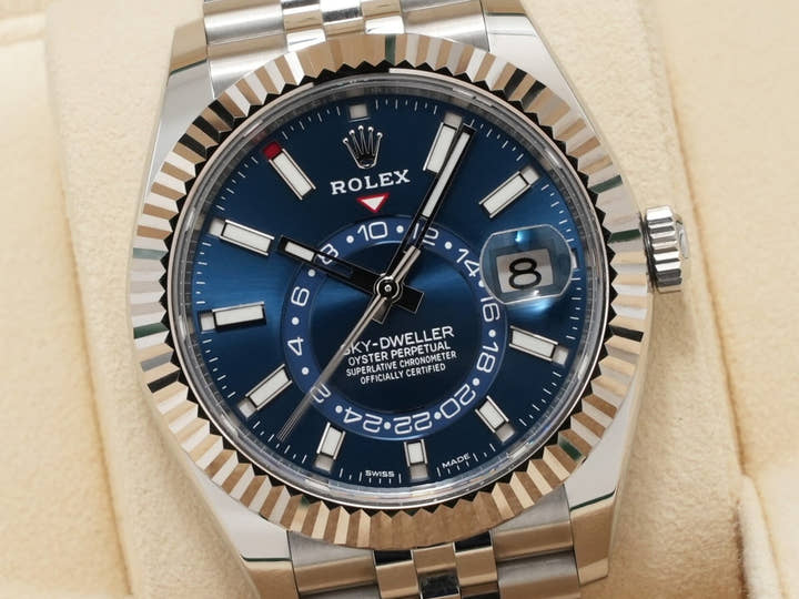 ロレックス スカイドゥエラー Ref.326934 ステンレススチール/ホワイトゴールド ブルー文字盤 ジュビリーブレスレット